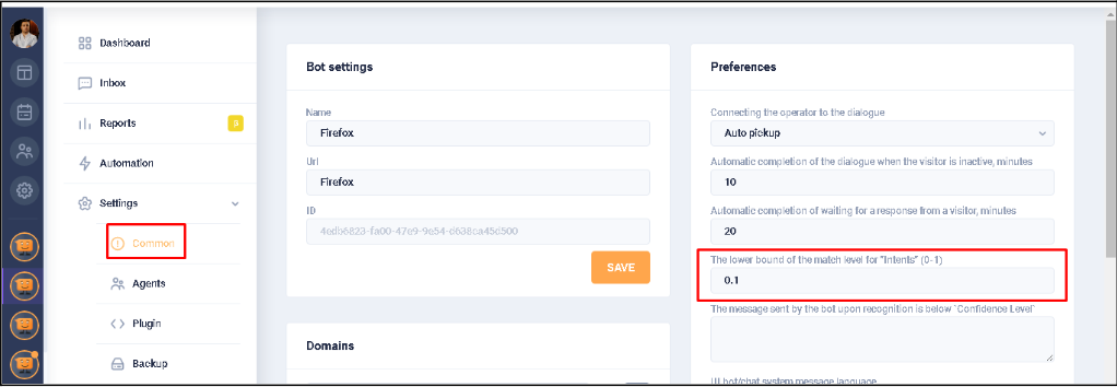 Check the LowConfidence value